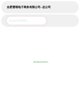 合肥雪瑶电子商务有限公司