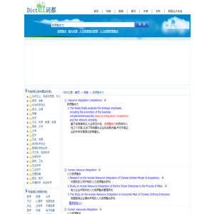 资源整合力,resource integration competence,音标,读音,翻译,英文例句,英语词典